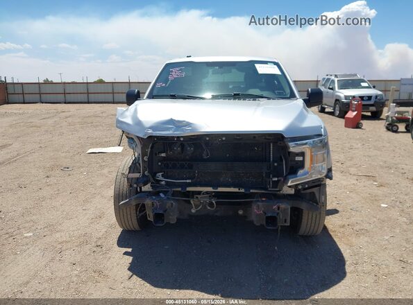 1FTEX1CB4JKF54491 2018 FORD F150 Silver Вид спереду