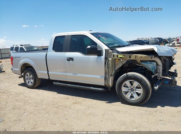 1FTEX1CB4JKF54491 2018 FORD F150 Silver Вид задньої частини салону