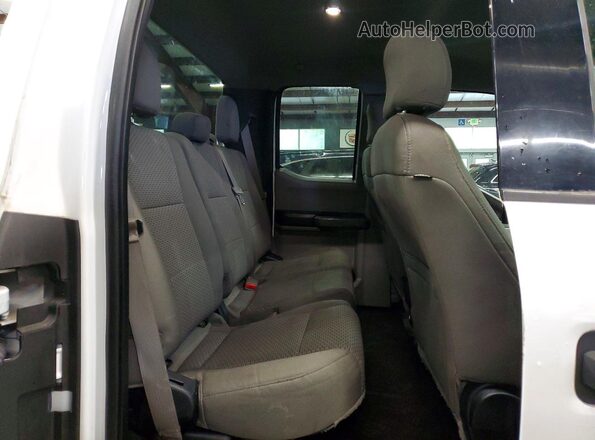 1FTEX1CF6GKE66554 2016 FORD F150 White Rear seats view