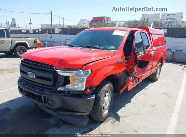 1FTEX1CP4KKD08876 2019 FORD F150 Red Front left