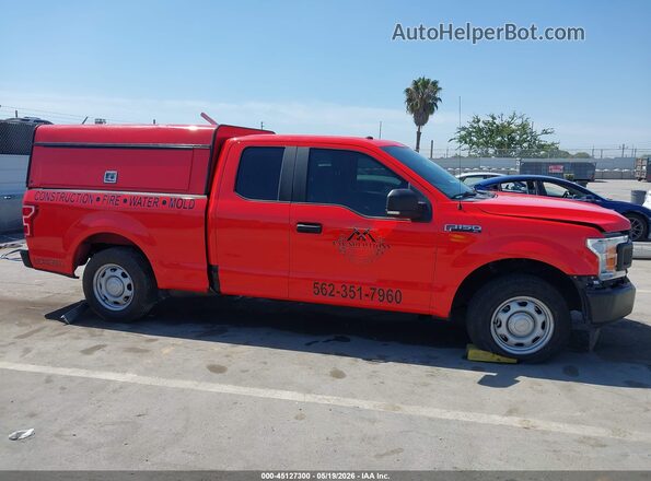1FTEX1CP4KKD08876 2019 FORD F150 Red Rear interior view