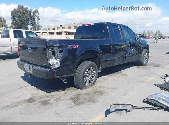 1FTEX1CP5MKE93684 2021 FORD F150 Black Tył prawy