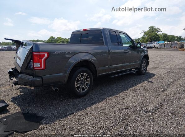 1FTEX1CP7HFA19086 2017 FORD F150 Gray უკანა მარჯვენა