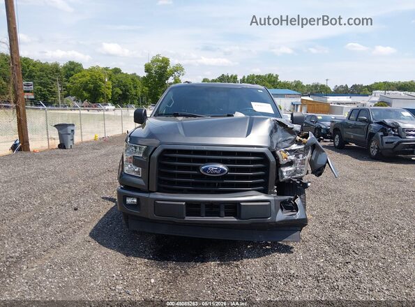 1FTEX1CP7HFA19086 2017 FORD F150 Gray ხელსაწყოთა პანელის ხედი