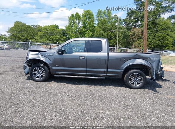 1FTEX1CP7HFA19086 2017 FORD F150 Gray სალონის 360-გრადუსიანი ხედი