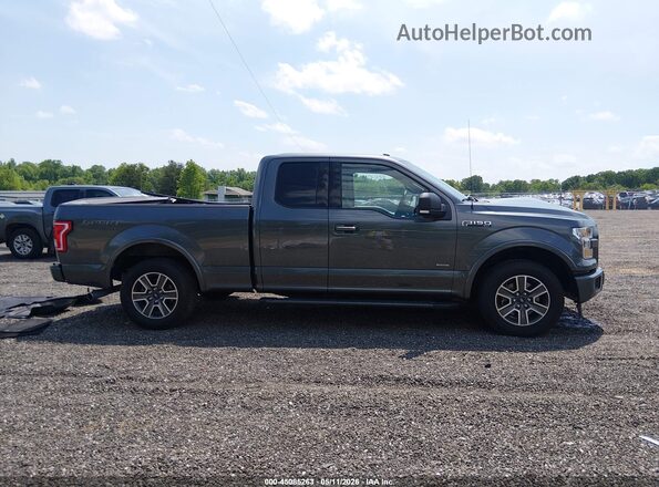 1FTEX1CP7HFA19086 2017 FORD F150 Gray უკანა სალონის ხედი
