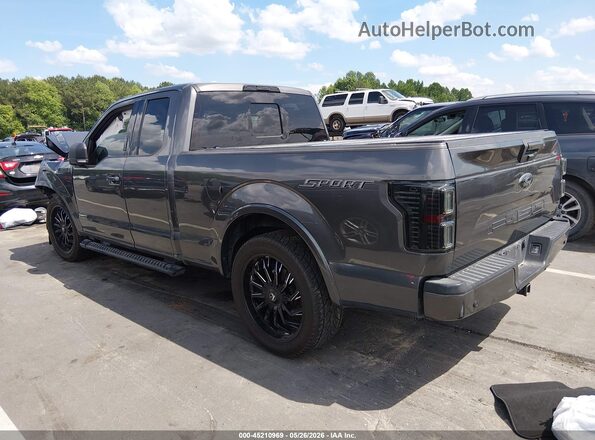 1FTEX1CP9JKD78274 2018 FORD F150 Gray Trasero izquierdo