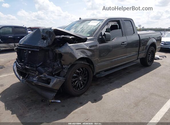 1FTEX1CP9JKD78274 2018 FORD F150 Gray Vista tres cuartos delantera izquierda