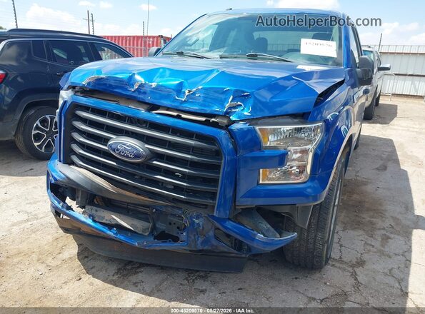1FTEX1CPXHKC53987 2017 FORD F150 Blue Front view