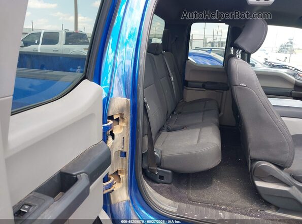 1FTEX1CPXHKC53987 2017 FORD F150 Blue VIN sticker view
