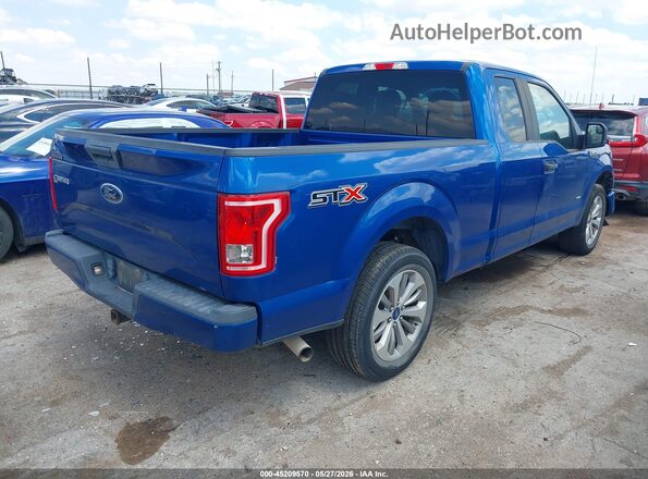 1FTEX1CPXHKC53987 2017 FORD F150 Blue Rear right