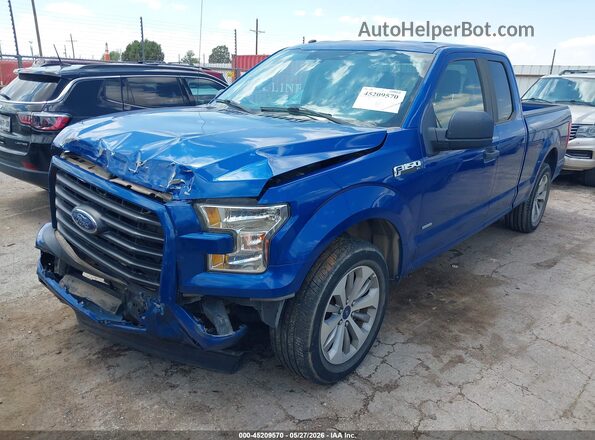 1FTEX1CPXHKC53987 2017 FORD F150 Blue Front left