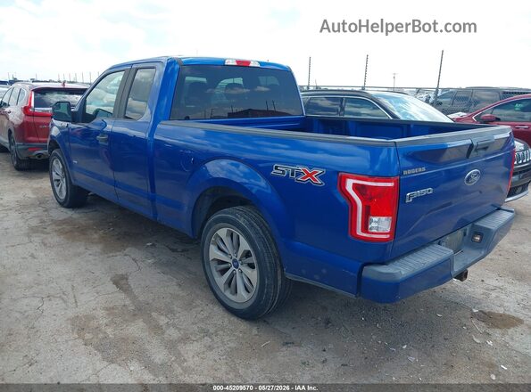1FTEX1CPXHKC53987 2017 FORD F150 Blue Rear left