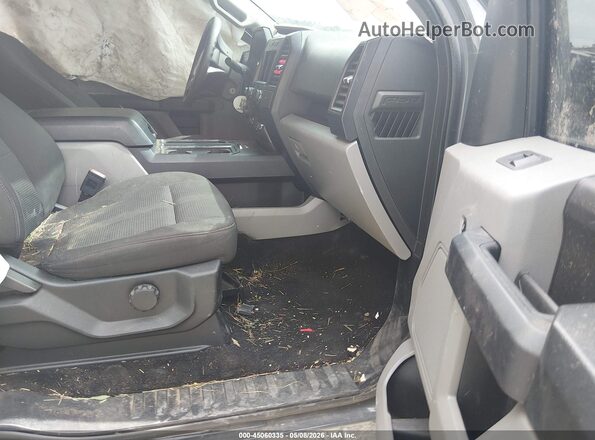 1FTEX1CPXJFE38944 2018 FORD F150 Gray წინა სალონის ხედი