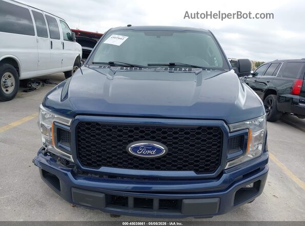 1FTEX1CPXJKD43419 2018 FORD F150 Dark Blue Instrument cluster view