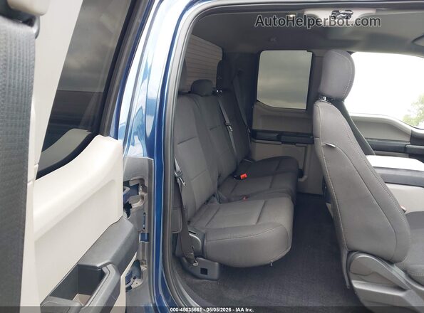 1FTEX1CPXJKD43419 2018 FORD F150 Dark Blue VIN sticker view