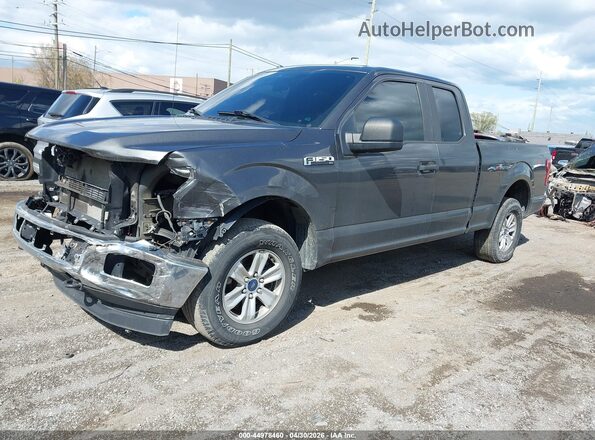 1FTEX1EB1KKF13654 2019 FORD F150 Gray 