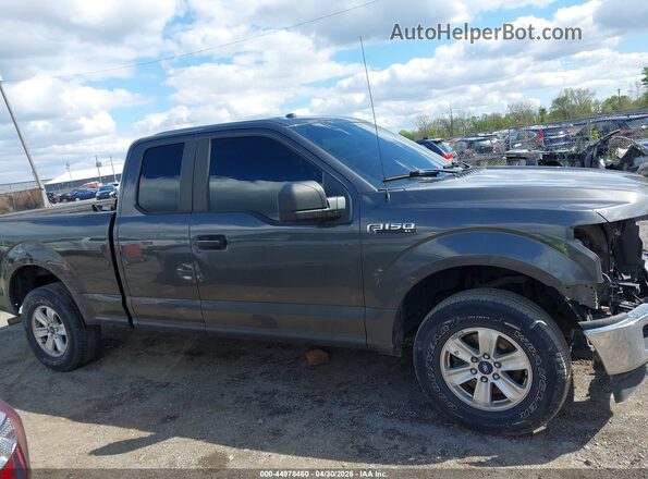 1FTEX1EB1KKF13654 2019 FORD F150 Gray 