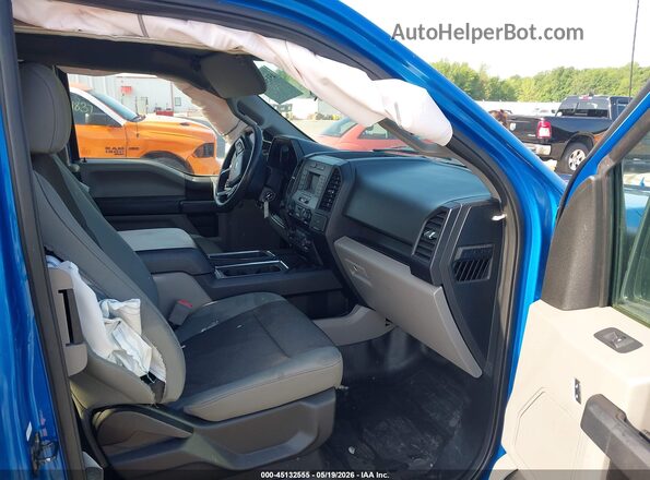 1FTEX1EB3KKC19608 2019 FORD F150 Blue წინა სალონის ხედი