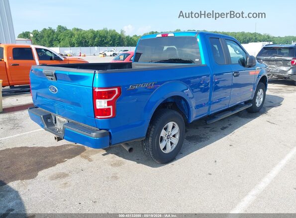 1FTEX1EB3KKC19608 2019 FORD F150 Blue უკანა მარჯვენა