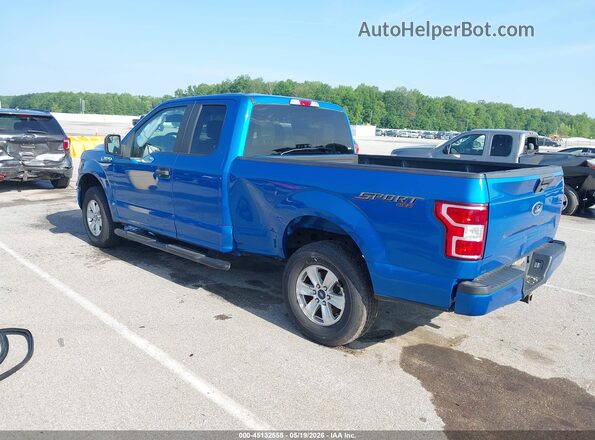 1FTEX1EB3KKC19608 2019 FORD F150 Blue უკანა მარცხენა