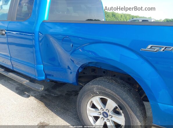 1FTEX1EB3KKC19608 2019 FORD F150 Blue წინა ხედი