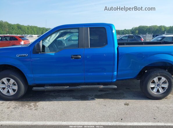 1FTEX1EB3KKC19608 2019 FORD F150 Blue სალონის 360-გრადუსიანი ხედი