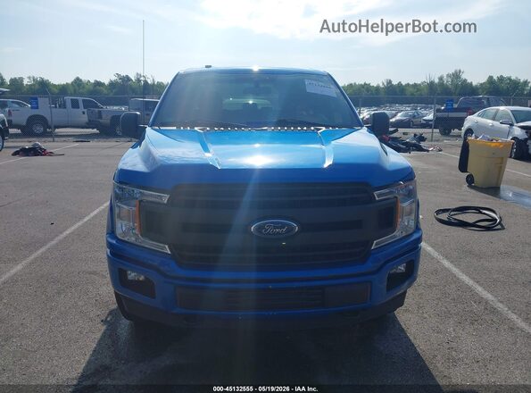 1FTEX1EB3KKC19608 2019 FORD F150 Blue ხელსაწყოთა პანელის ხედი