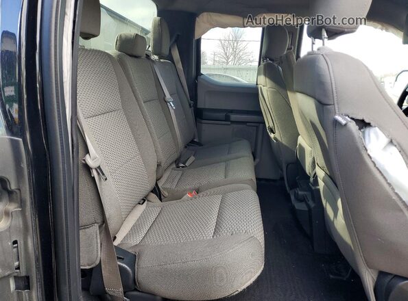 1FTEX1EB6JFA11083 2018 FORD F150 Black Vista de los asientos traseros