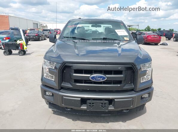 1FTEX1EP0HFC19353 2017 FORD F150 Gray Widok zestawu wskaźników