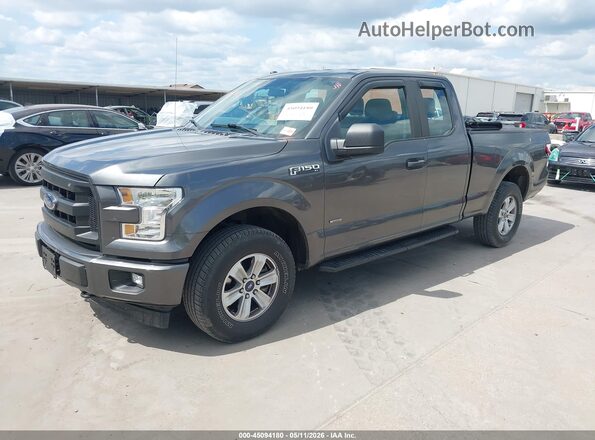 1FTEX1EP0HFC19353 2017 FORD F150 Gray Przód lewy