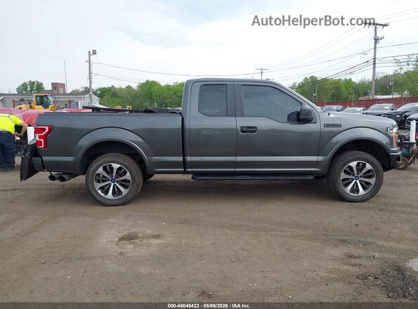 1FTEX1EP0KKC06679 2019 FORD F150 Gray Սալոնի հետևի տեսք