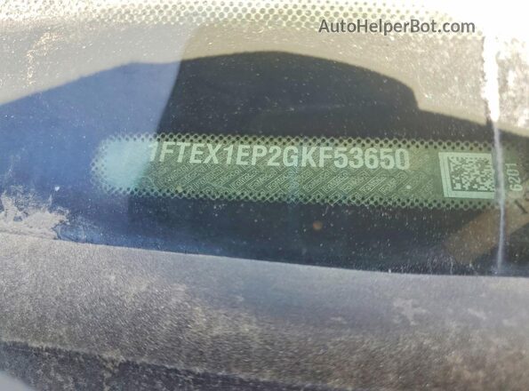 1FTEX1EP2GKF53650 2019 FORD F150 Black Vista del compartimento del motor