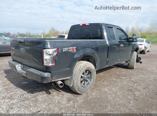 1FTEX1EP2HFC48644 2017 FORD F150 Black Rear right