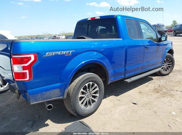 1FTEX1EP3JKG02085 2018 FORD F150 Blue 