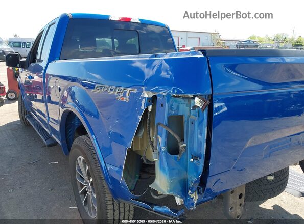 1FTEX1EP3JKG02085 2018 FORD F150 Blue 