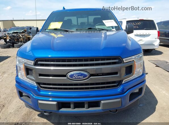 1FTEX1EP3JKG02085 2018 FORD F150 Blue 