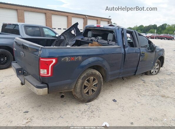 1FTEX1EP5GFD15106 2016 FORD F150 Blue Հետևի աջ