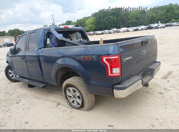 1FTEX1EP5GFD15106 2016 FORD F150 Blue Հետևի ձախ