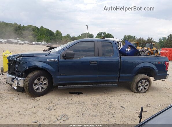 1FTEX1EP5GFD15106 2016 FORD F150 Blue Սալոնի հետևի տեսք