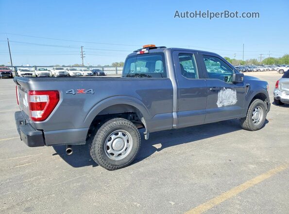 1FTEX1EP5NKD51964 2022 FORD F150 Gray 