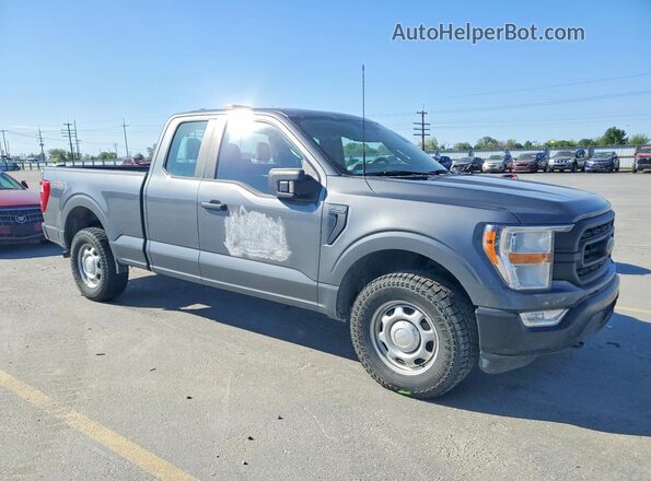 1FTEX1EP5NKD51964 2022 FORD F150 Gray 