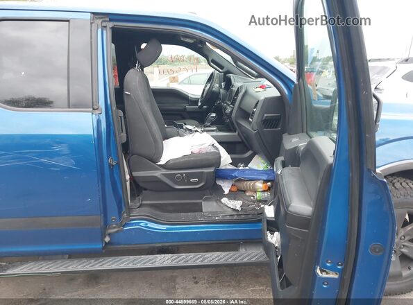 1FTEX1EP6JKG04672 2018 FORD F150 Blue Front interior view