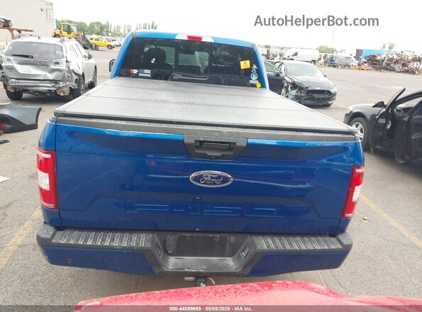1FTEX1EP6JKG04672 2018 FORD F150 Blue 
