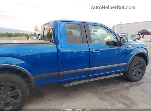 1FTEX1EP6JKG04672 2018 FORD F150 Blue Front view