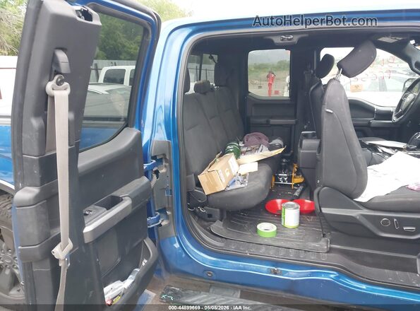 1FTEX1EP6JKG04672 2018 FORD F150 Blue VIN sticker view