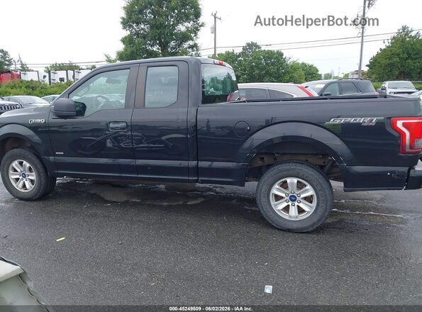1FTEX1EP7GFD62380 2016 FORD F150 Black სალონის 360-გრადუსიანი ხედი