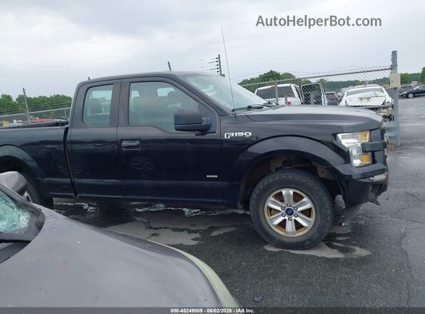 1FTEX1EP7GFD62380 2016 FORD F150 Black უკანა სალონის ხედი
