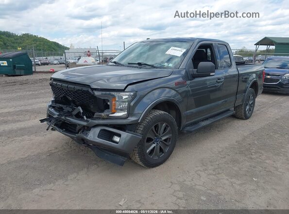 1FTEX1EP8JFC12639 2018 FORD F150 Gray Przód lewy
