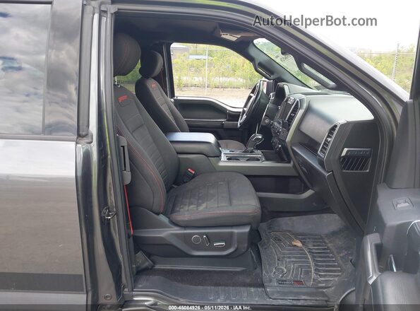 1FTEX1EP8JFC12639 2018 FORD F150 Gray Widok wnętrza z przodu